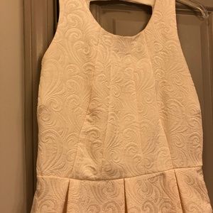 Ivory mini dress
